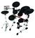 Featuring a 10' snare with 13' and 15' rubber cymbals.